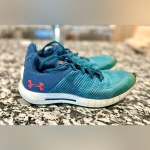 Under Armour Kids Pursuit Blue Athletic Shoes
